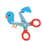 Schere + Vogel