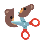 Schere + Bär