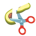 Schere + Avocado