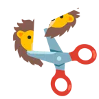 Schere + Löwe