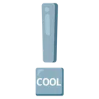 red exclamation mark + COOL button