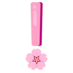 red exclamation mark + cherry blossom