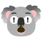 red exclamation mark + koala