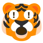 red exclamation mark + tiger face