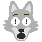 red exclamation mark + wolf