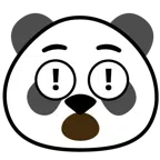 red exclamation mark + panda