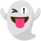 red exclamation mark + ghost