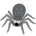 red exclamation mark + spider