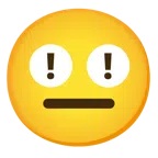 red exclamation mark + neutral face
