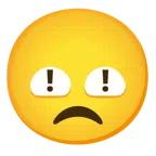 red exclamation mark + disappointed face