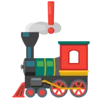 red exclamation mark + locomotive