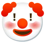 red exclamation mark + clown face