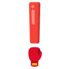 red exclamation mark + boxing glove