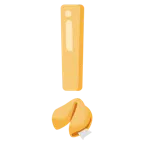red exclamation mark + fortune cookie