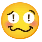 red exclamation mark + woozy face