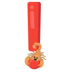 red exclamation mark + scorpion
