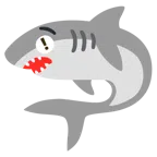 red exclamation mark + shark