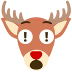 red exclamation mark + deer