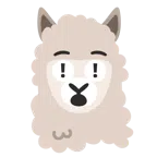 red exclamation mark + llama