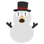 red exclamation mark + snowman without snow