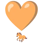 punto esclamativo a cuore + cavallo