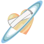 cuore guarito + pianeta con satellite