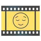 Filmstreifen + erleichtertes Gesicht