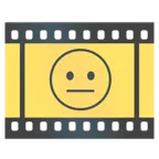Filmstreifen + neutrales Gesicht