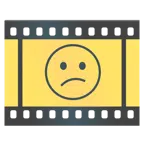 Filmstreifen + verwundertes Gesicht