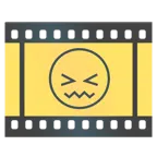 Filmstreifen + verwirrtes Gesicht