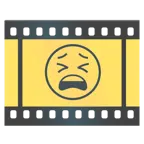 Filmstreifen + müdes Gesicht