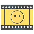 Filmstreifen + Gesicht ohne Mund