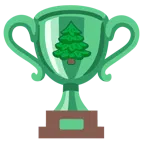 Pokal + Nadelbaum