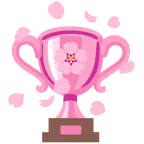 Pokal + Kirschblüte