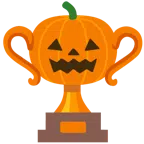Pokal + Halloweenkürbis