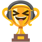 Pokal + Kopfhörer
