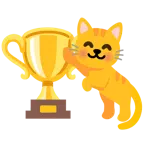 Pokal + Katzengesicht