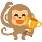 Pokal + Affengesicht