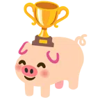 Pokal + Schweinegesicht