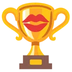 Pokal + Kussabdruck