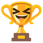 ถ้วยรางวัล + ยิ้มตาหยี