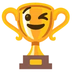 ถ้วยรางวัล + ขยิบตา