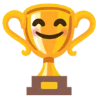 ถ้วยรางวัล + หน้ายิ้มตายิ้ม