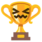 Pokal + verwirrtes Gesicht