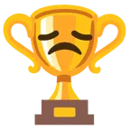Pokal + enttäuschtes Gesicht