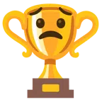 Pokal + besorgtes Gesicht