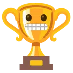ถ้วยรางวัล + เบะปาก