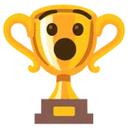 Pokal + verdutztes Gesicht
