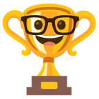 Pokal + Strebergesicht
