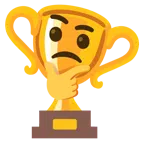 ถ้วยรางวัล + หน้าครุ่นคิด